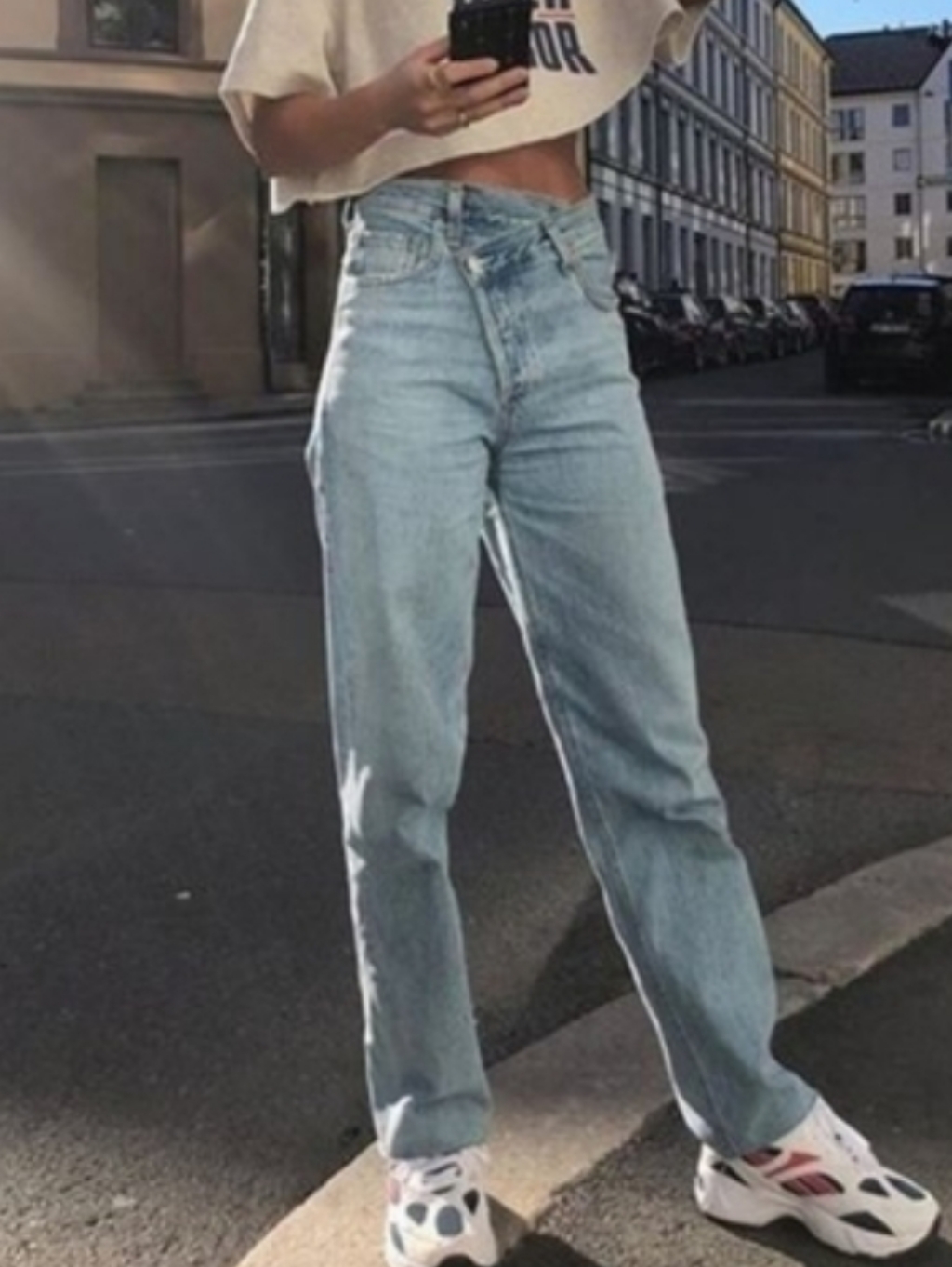 Agolde Criss Cross Upsized Jean Suburbia Size 25